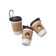 Coffee Cup Style Dog Poop Bag Holder Portable Creative Design