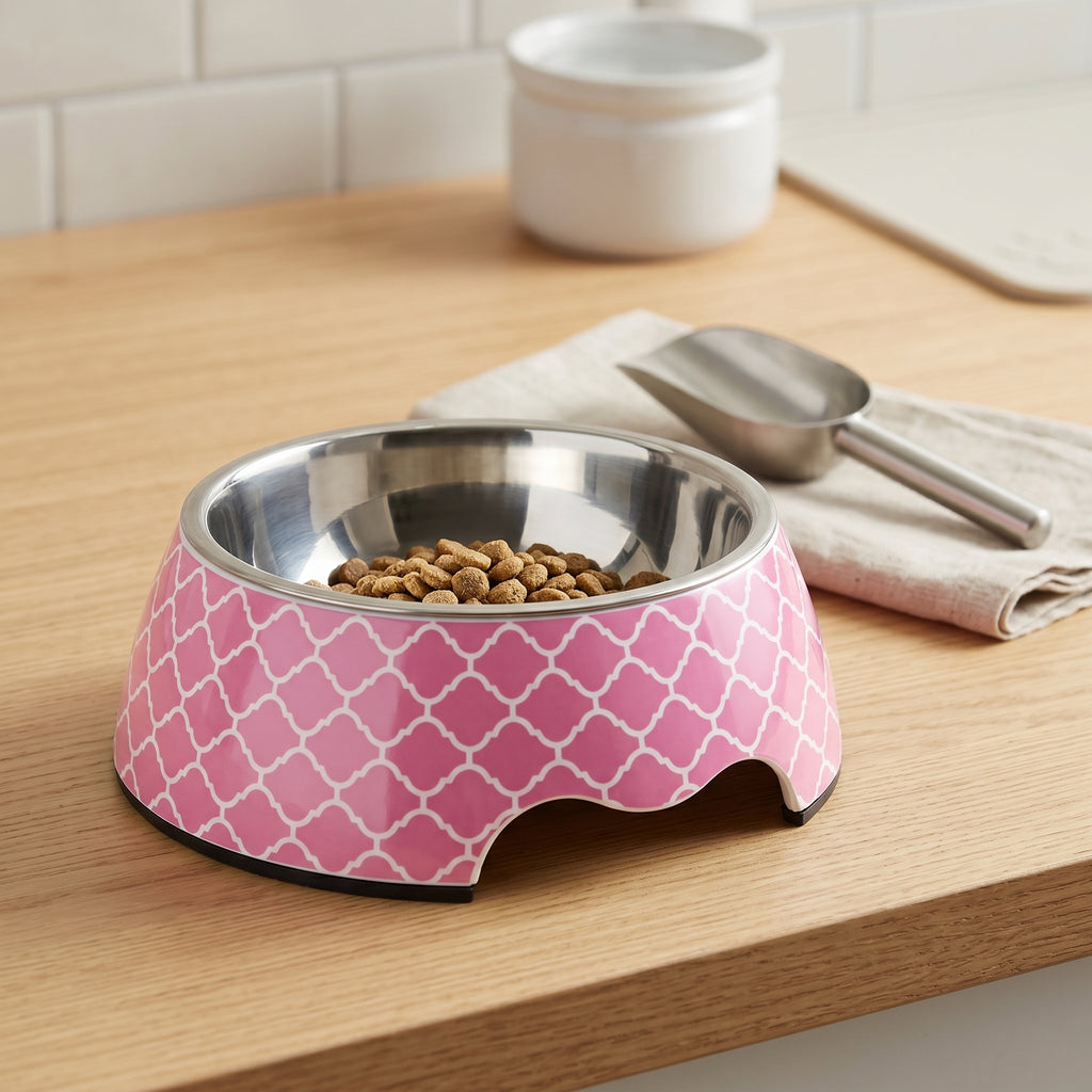 Medium Size Dog Bowl - Pink