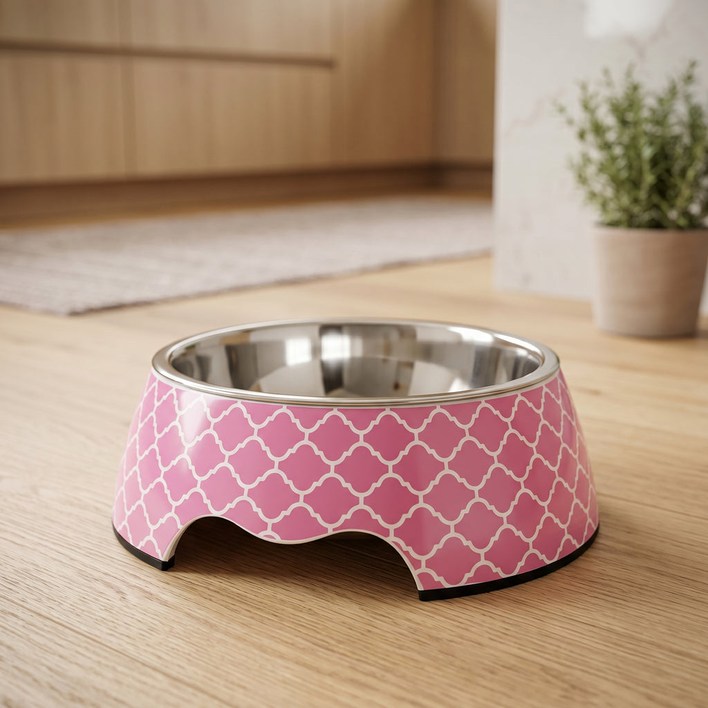 Medium Size Dog Bowl - Pink